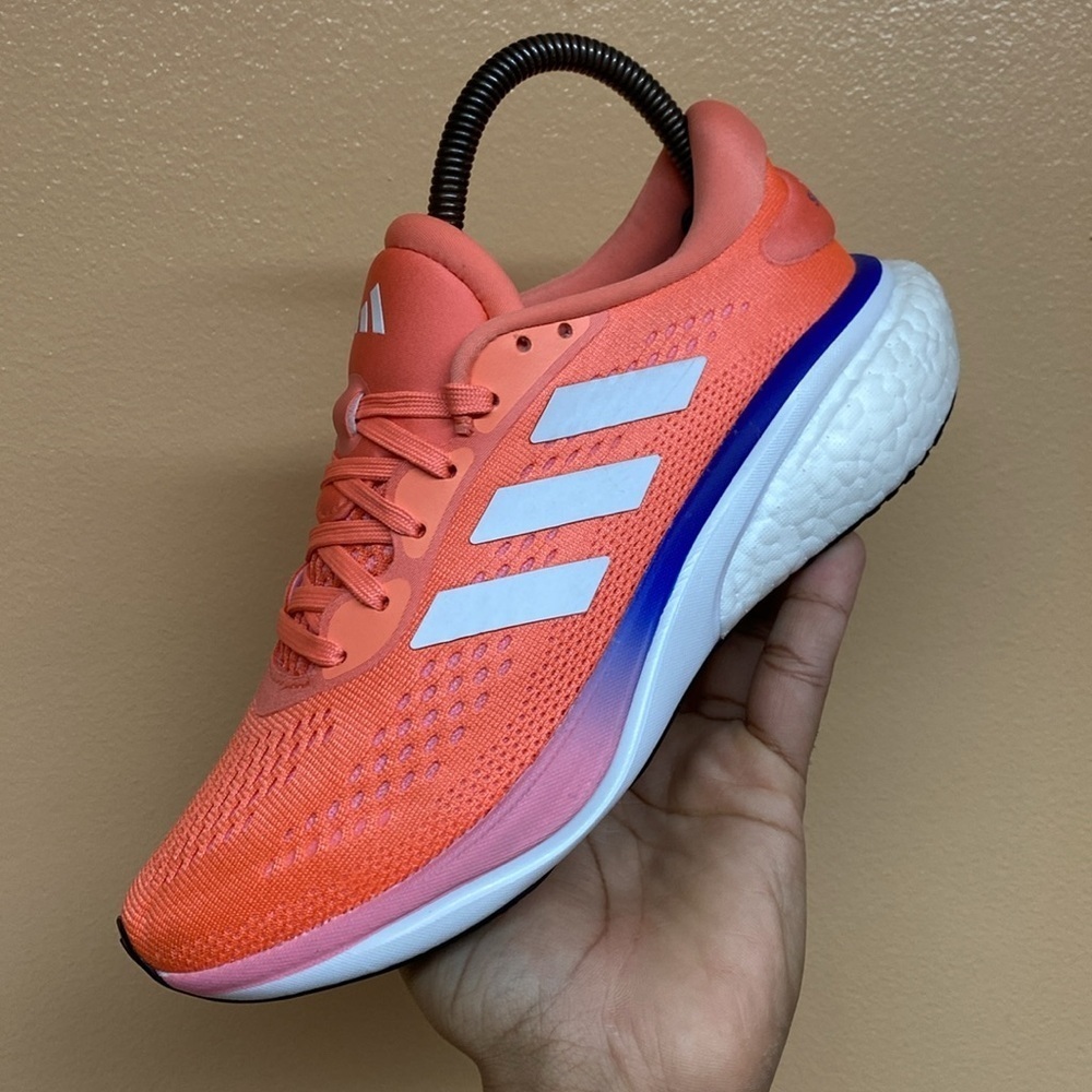 Adidas Supernova 2 Running Sneakers “Coral Fusion / Cloud White / Beam Pink” - Picture 10 of 17